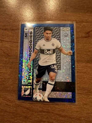 MICHAEL BALDISIMO 2022 Topps Chrome MLS Blue Diamond #156/199 Rookie RC Pitch - Image 1 of 2