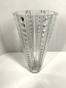 Jarrón corona majestuosa de cristal Mikasa de 10,75 pulgadas cristal de plomo pesado Alemania - Imagen 1 de 10