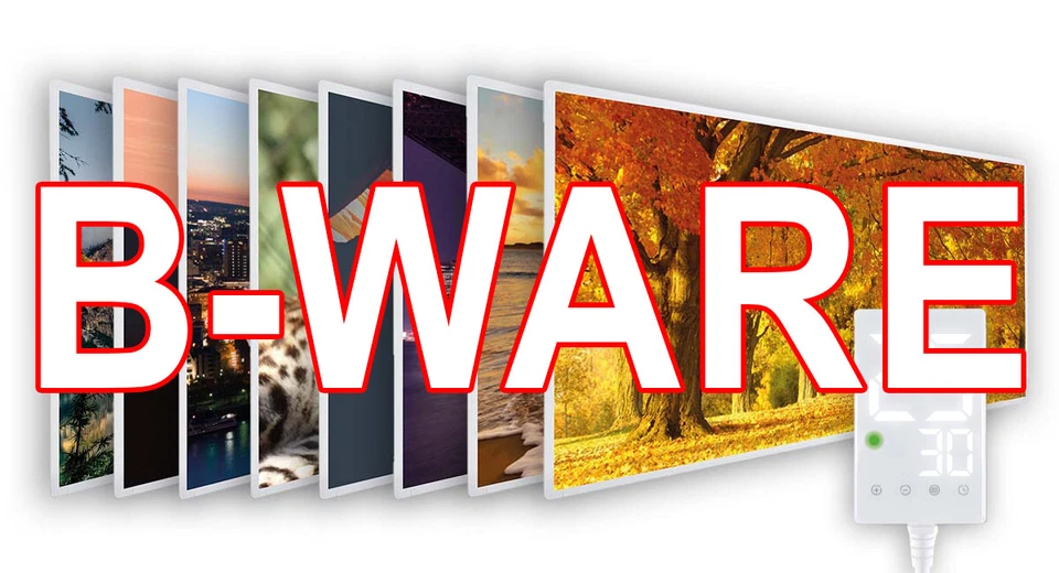 B-Ware Heidenfeld Infrarotheizung mit Bild Heizkörper Elektroheizung Wandheizung - Bild 1 von 1