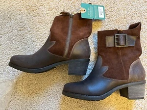 Olukai Women's Ka'iulani Brown Leather Boots Size 8.5 US - Picture 1 of 7