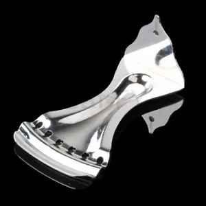6 String Chrome Zinc Alloy Bent Tailpiece for Dobro Resonator Echo Guitar - Foto 1 di 5