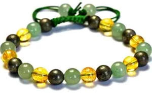 Money Wealth Crystals Beaded Bracelets - Picture 1 of 4