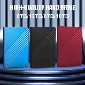 USB Hard Drive 1/2/4/6/8/10/12TB High-Speed Transmission Portable Reliable HDD - Afbeelding 1 van 45