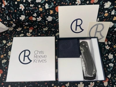 CHRIS REEVE Grande Sebenza 31 Incrustación Lona Negra Micarta/Punto de Caída L31-1200 Foto 1 de 2