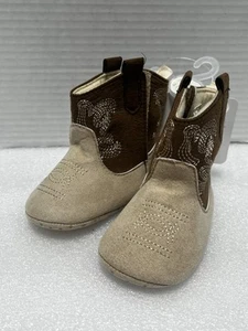 NEU MIT ETIKETT STEPPING STONES BABY COWBOY/COWGIRL STIEFEL BEIGE GRÖSSE 9-12 MONATE - Bild 1 von 8