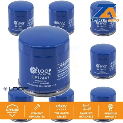 Engine Oil Filter (8 Pack) For Chevrolet GMC Silverado 1500 Sierra Cadillac GX - Image 1 of 4