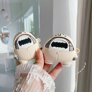 3D Cartoon Hooded Jacket Shark Soft Case For Airpods Pro2 3 1 FreeBuds 5i 4i Pro - Picture 1 of 11