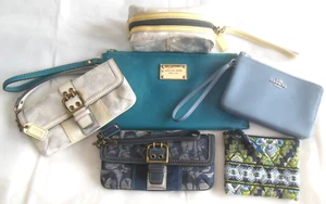 Lotto di 6 braccialetti/portafogli di design - Michael Kors Coach Vera Bradley - Foto 1 di 2