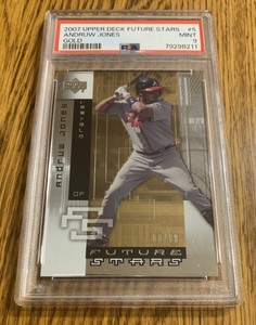 2007 Upper Deck Future Stars GOLD 5 Andruw Jones /99 SSP FOIL Atlanta Braves HOF
