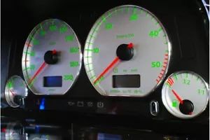Volkswagen Golf 3 Design 6 glow gauge plasma dials tachoscheibe glow shift indic - Bild 1 von 6