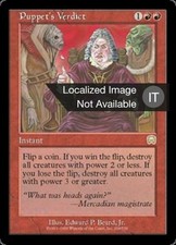 1X Puppet's Verdict Mercadian Masques MP Italian MTG CARD