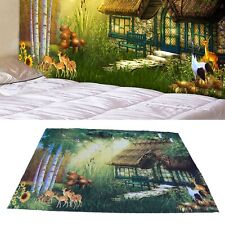 200cmx150cm Fairy Tale Forest Tapestry Wall Hanging Mat Carpet For Bedroom