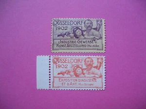 Vignette ; Dusseldorf 1902 Industrie Gewerbe Kunst Ausstellung (à voir ) - Bild 1 von 2