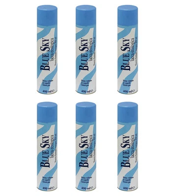 PARISIENNE 6pz BLUE SKY Lacca per Capelli Ecol. 400ml NUOVA lacca professionale no gas