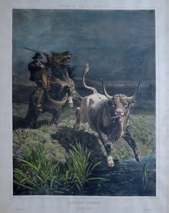 Lithographie originale, Picador Romain, Jules Didier, 1867 - Imagen 1 de 3