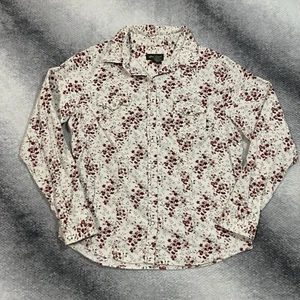Eddie Bauer Women’s L Floral Corduroy Button Down Long Sleeve Cottagecore Rose - Picture 1 of 10