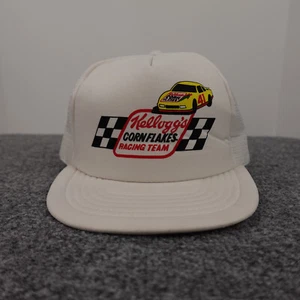 Vintage Kellogs Cornflakes Racing Team Hat Cap Snap Back 1984 Breakfast Cereal - Picture 1 of 18