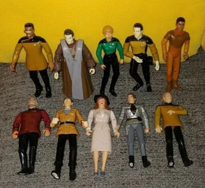 Star Trek Next Generation Playmate Action Figure 1993 Figure Lot Data Geordi La - Picture 1 of 3