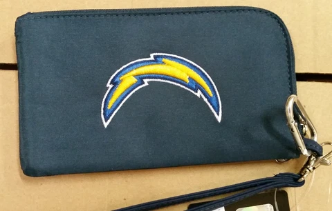 Los Angeles San Diego Chargers ID Wallet Wristlet Cell Phone Case Charm14 Purse Cover