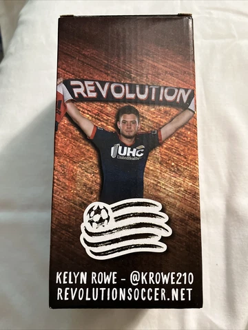 Kelyn Rowe Revolution Soccer Bobble Head w/Box NEW Cover