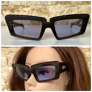 1950'S VINTAGE BUTTERFLY SUNGLASSES FRANCE MADE PURPLE MID CENTURY OVERSIZED