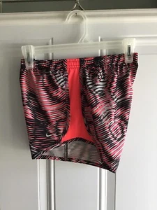 Girls Youth Nike Black/Orange L. Athletic Running Shorts W26X30, 4” Inseam. - Picture 1 of 5