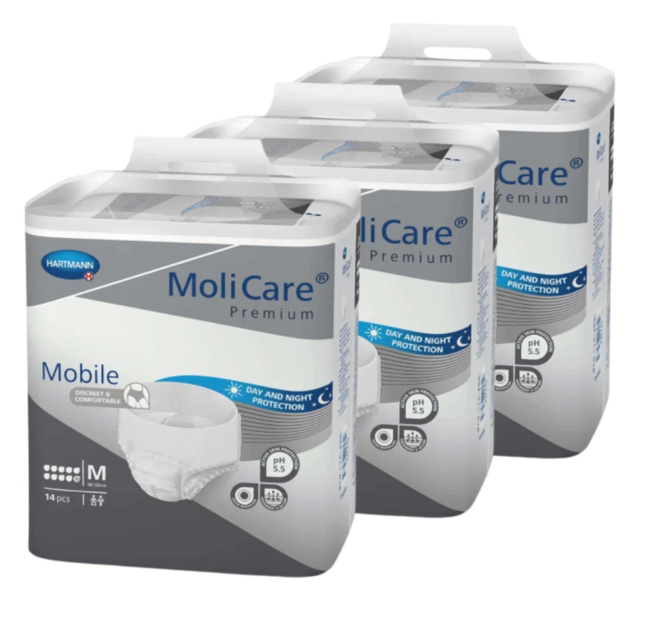 Molicare Premium Mobile 10 Tropfen in Größe M 3x14 = 42 Stück Inkontninezhosen
