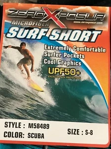 Zeroxposur Boy's Microfiber Surf Short UPF 50+, Size 8, 2 styles - Picture 1 of 6