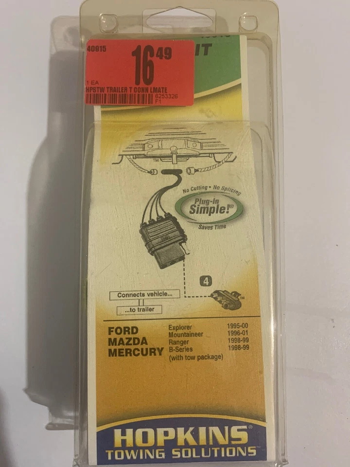 Kit de cableado Hopkins Towing Solutions Ford Mazda Mercury #40915 Foto 1 de 3