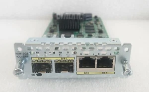 Cisco NIM-2GE-CU-SFP 2 Port GE WAN NIM, Dual Mode RJ45 & SFP Module - Picture 1 of 1