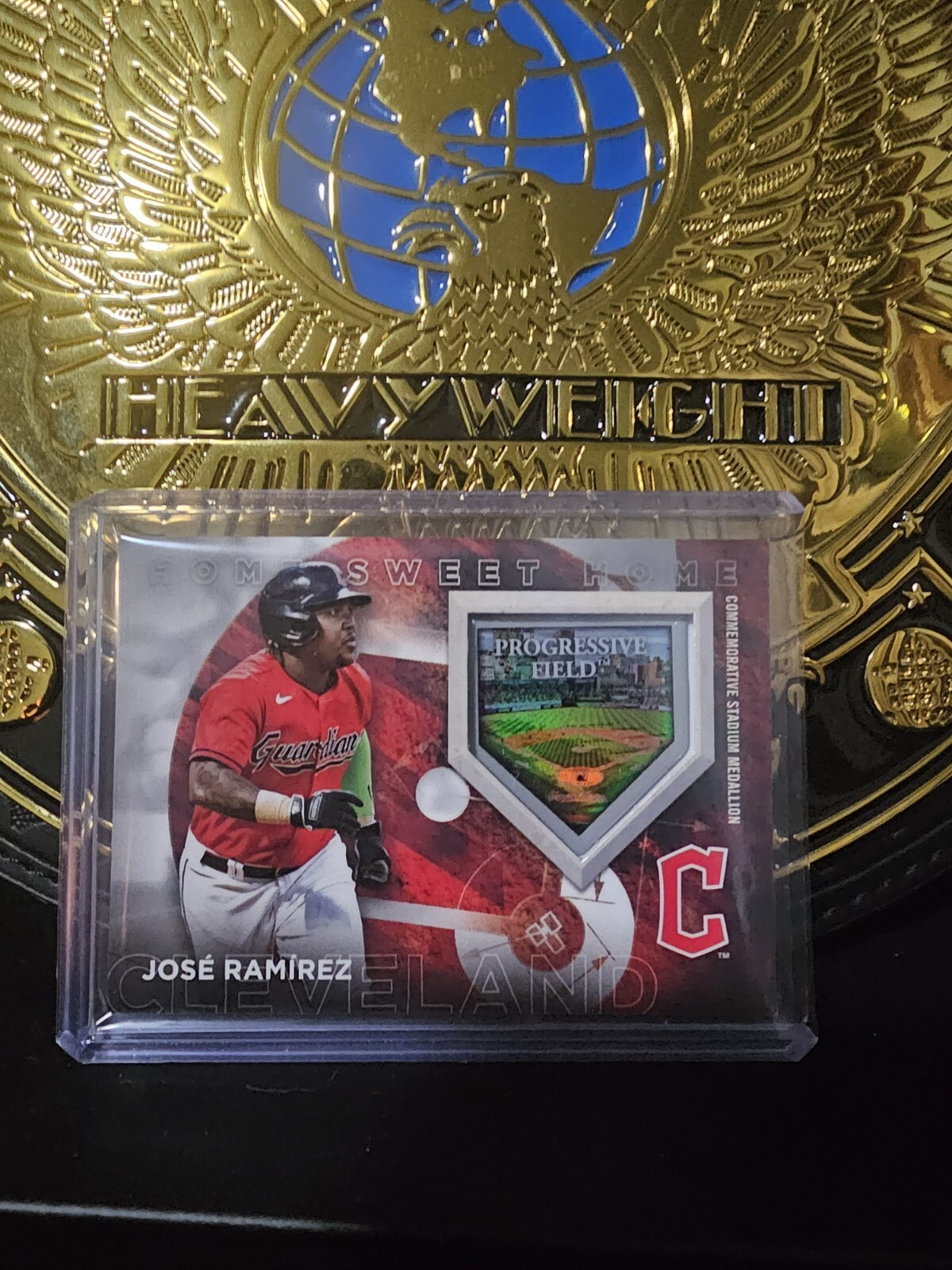 2024 Topps Series 1 Jose Ramirez Home Sweet Home Stadium Medallion/299 Guardians