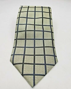 Corbata para hombre Foggia gris negra 100 % seda cuadrada longitud geométrica 57' ancho 4" - Imagen 1 de 3