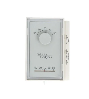 White-Rodgers 1E56N-444 Standard Mechanical Thermostat, 1 H 1 C, Hardwired (KI) - Image 1 of 4