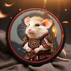 Warrior Hamster Patch Embroidered Iron-on Applique Geeks & Gamer, Fantasy, Sword