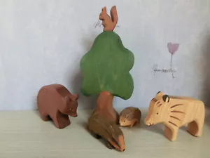 Ostheimer Figuren Waldtiere Eiche groß Wildschwein Bär Igel Eichhörnchen Dachs - Bild 1 von 15