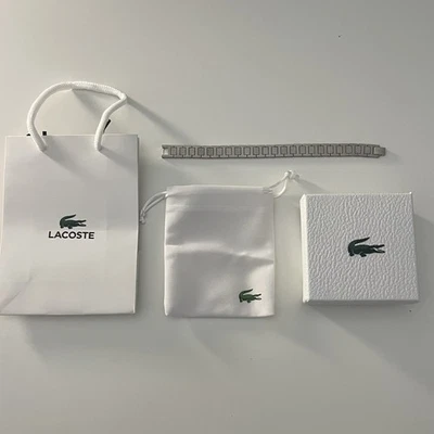 Bracciale Lacoste • Bracelet • Pulsera • Braccialetto uomo/donna • Silver - Immagine 1 di 4