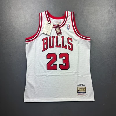 100% Authentic Michael Jordan Mitchell Ness 95 96 Chicago Bulls Jersey 48 XL - Image 1 of 4