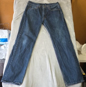Levi's 514 Jeans Men's 34x30 Straight Fit Blue Medium Wash Denim Cotton 0874 - Picture 1 of 15