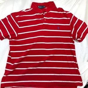Polo By Ralph Lauren Size 3XB XXXL Mens Striped Polo Red & White Short Sleeve - Picture 1 of 9