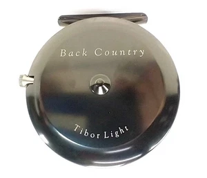 Tibor Light Back Country Fly Fishing Reel Black w/ Tibor Pouch - Picture 1 of 4