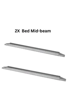 2 x IKEA Bed Mid-beam Central Support Galvanised Adjustable Length Max 203cm - Picture 1 of 1