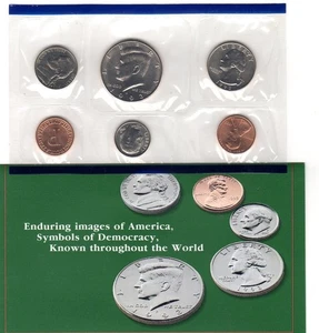 1993 US PHILADELPHIA HALF OF US MINT SET - Picture 1 of 2