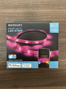 Merkury Innovations Smart Wi-Fi LED 2M Strip Light Brand New - Picture 1 of 3