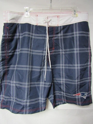 New England Patriots Men's Size X-Large Embroidered Swim Trunks Swimsuit A1 6419 Cover