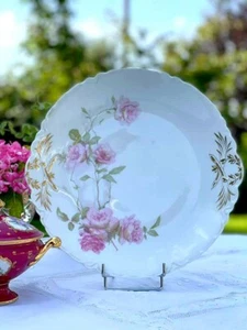 Haviland Limoges Splendid Large Tray Pink Roses Decor - Picture 1 of 11
