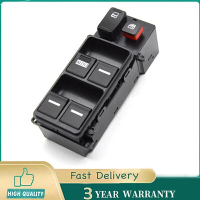 Interruptor de ventana eléctrica puerta maestra del conductor izquierdo Honda Odyssey 2005 2006-2010 Foto 1 de 4