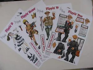 Decoupage Card Making Sheets Craft Paper Flippin' Men Women Embellish Scrapbook - Picture 1 of 35