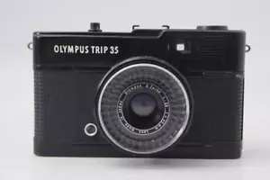 OLYMPUS Trip35 Black Film Camera tested working rare - Picture 1 of 11