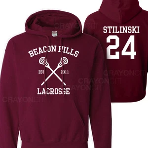 Beacon Hills Lacrosse Stilinski 24 Hoodie Jumper pullover sweatshirt - Picture 1 of 1
