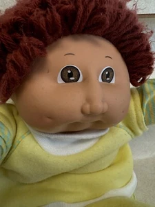 Vintage Cabbage Patch Kids Doll 1985 Red Brown Hair Brown Eye Boy - Picture 1 of 5